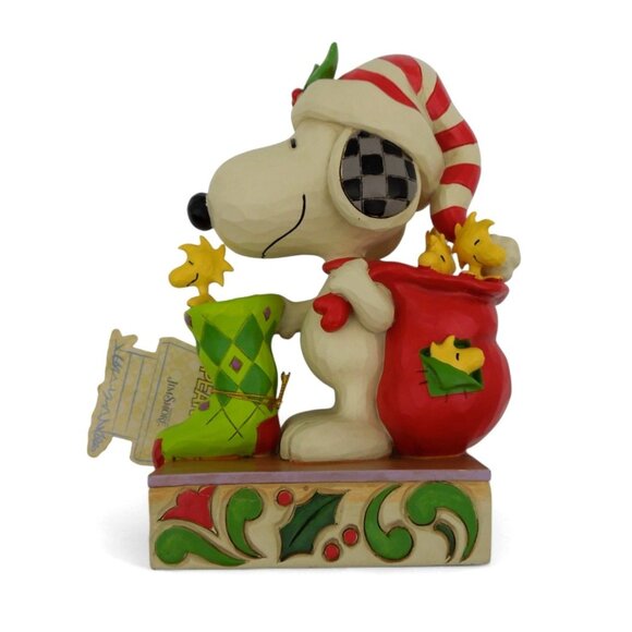 Enesco JIM SHORE 2021 Peanuts Snoopy Gifts of Friendship Christmas Figurine - Picture 3 of 11